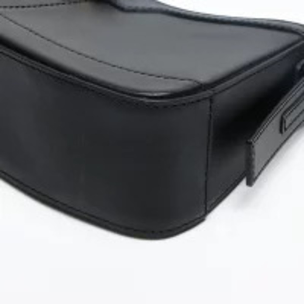 Burberry Leather One Shoulder Hobo Bag Black - Picture 7 of 13